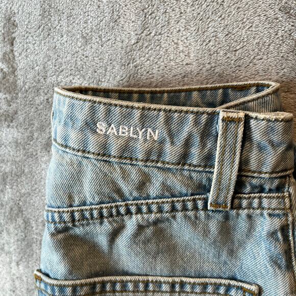 SABLYN Relaxed Straight Leg Jeans Light Wash Size 25 X 32” - Picture 5 of 9